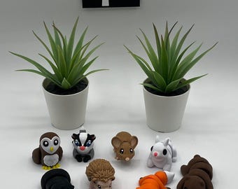 Conjunto de cuentos con guantes / Impreso en 3D / Juguete articulado flexible / Ayuda sensorial para TDAH / Juguete antiestrés / Animales bebés