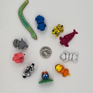 Polar Bear Storytime Set | 3D Printed | Articulated Flexi Wiggle | ADHD Sensory Aid | Fidget Toy | Baby Animals bild 7