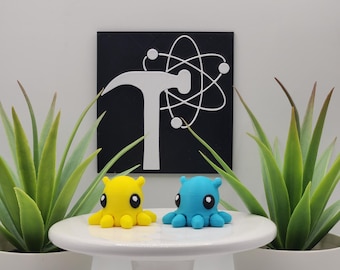 Dumbo Octopus | 3D Printed | Articulated Flexi Wiggle | ADHD Sensory Aid | Fidget Toy | Keychain Option | Cute Mini Animal