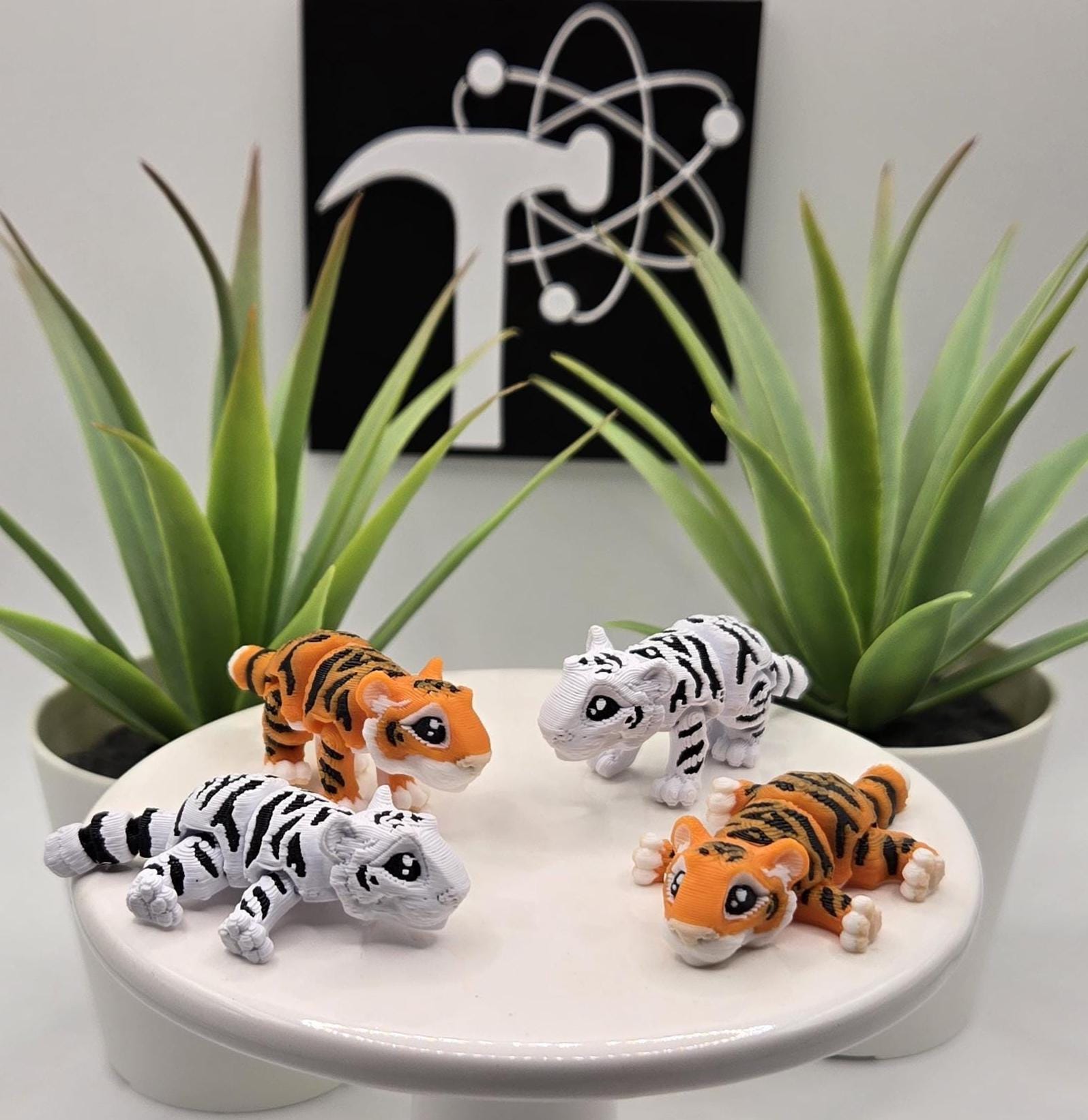 Tiger | 3D Printed | Articulated Flexi Wiggle | ADHD Sensory Aid
