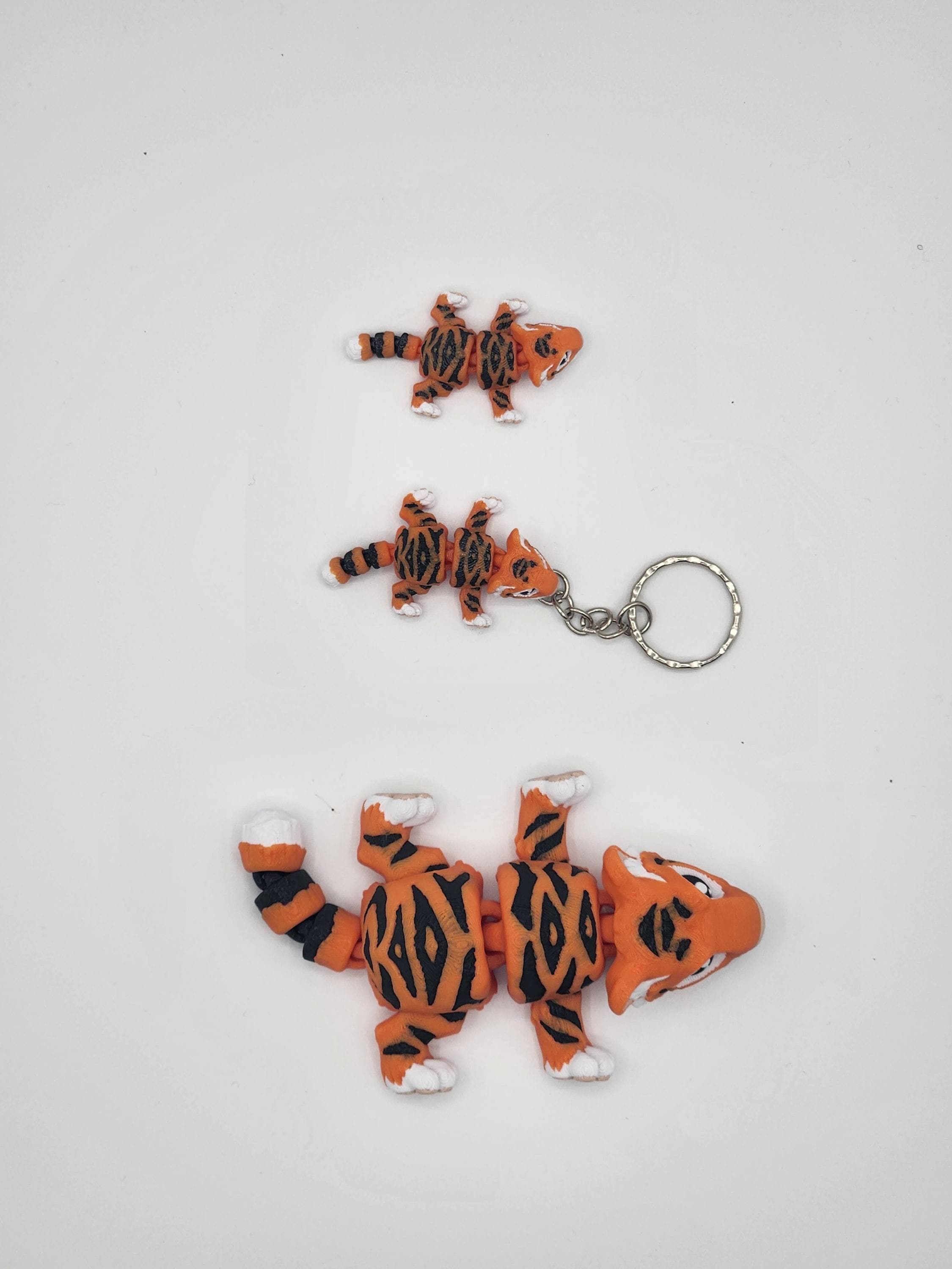 Tiger | 3D Printed | Articulated Flexi Wiggle | ADHD Sensory Aid