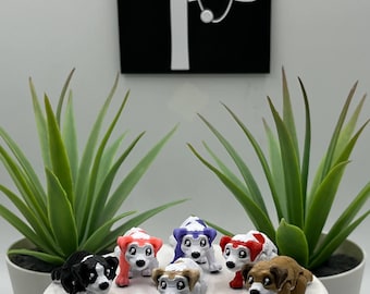 Dog | 3D Printed | Articulated Flexi Wiggle | ADHD Sensory Aid | Fidget Toy | Keychain Option | Cute Mini Animal