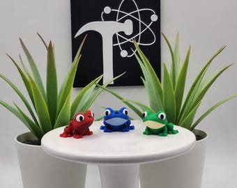 Frog | 3D Printed | Articulated Flexi Wiggle | ADHD Sensory Aid | Fidget Toy | Keychain Option | Cute Mini Animal