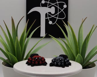 Spider | 3D Printed | Articulated Flexi Wiggle | ADHD Sensory Aid | Fidget Toy | Keychain Option | Cute Mini Animal