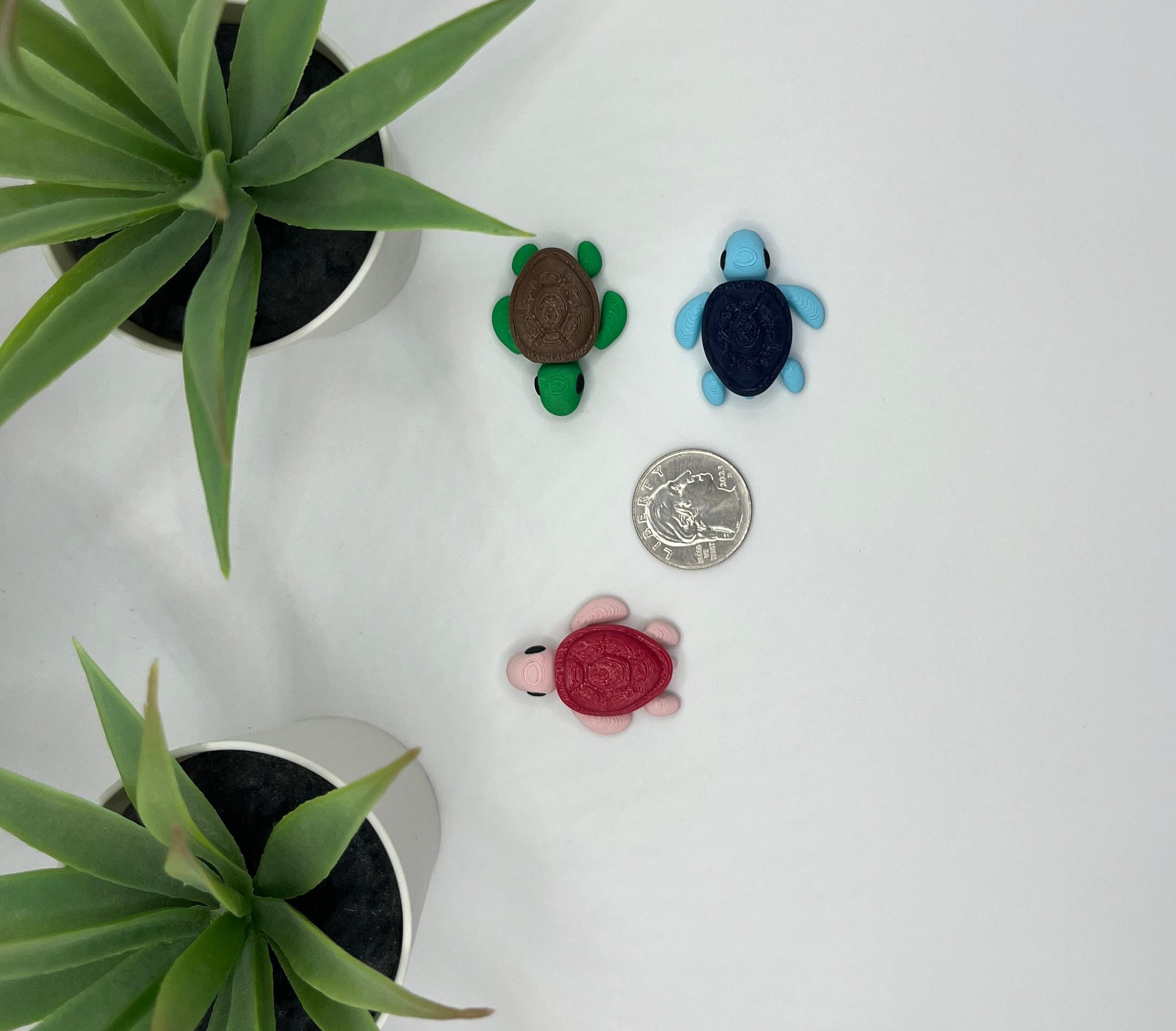 Turtle | 3D Printed | Articulated Flexi Wiggle | ADHD Sensory Aid ...