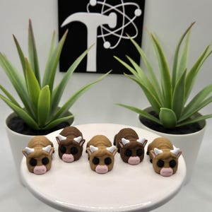 Highland Cow | 3D Printed | Articulated Flexi Wiggle | ADHD Sensory Aid | Fidget Toy | Keychain Option | Cute Mini Animal