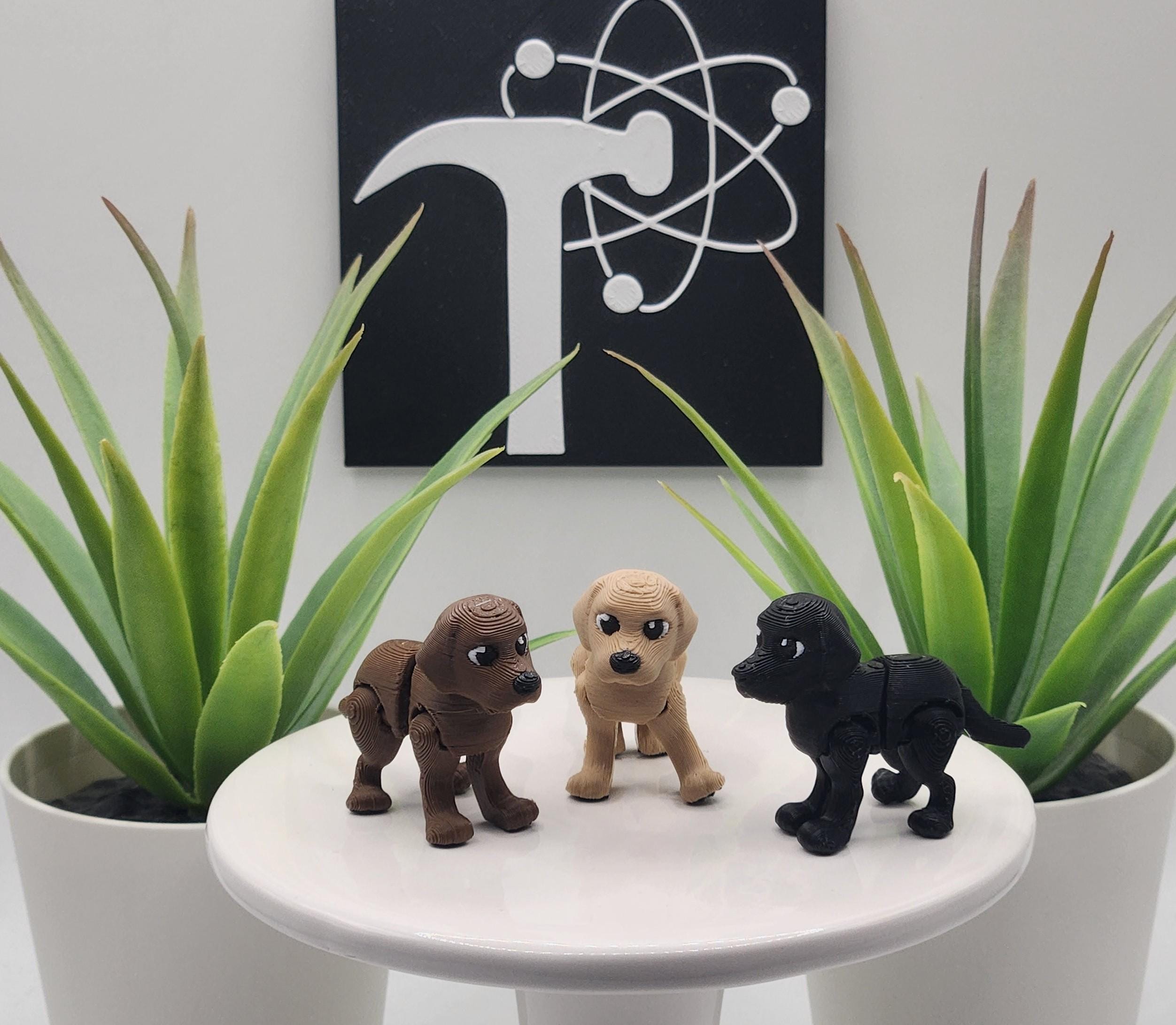 Fidget Lab Labrador Retriever Dog Fidget | 3D Printed | Articulated Flexi Wiggle ...