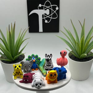 Polar Bear Storytime Set | 3D Printed | Articulated Flexi Wiggle | ADHD Sensory Aid | Fidget Toy | Baby Animals