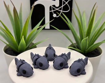 Catfish | 3D Printed | Articulated Flexi Wiggle | ADHD Sensory Aid | Fidget Toy | Keychain Option | Cute Mini Animal