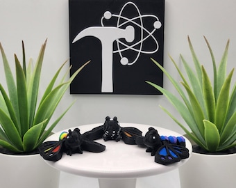 Butterfly | 3D Printed | Articulated Flexi Wiggle | ADHD Sensory Aid | Fidget Toy | Keychain Option | Cute Mini Animal