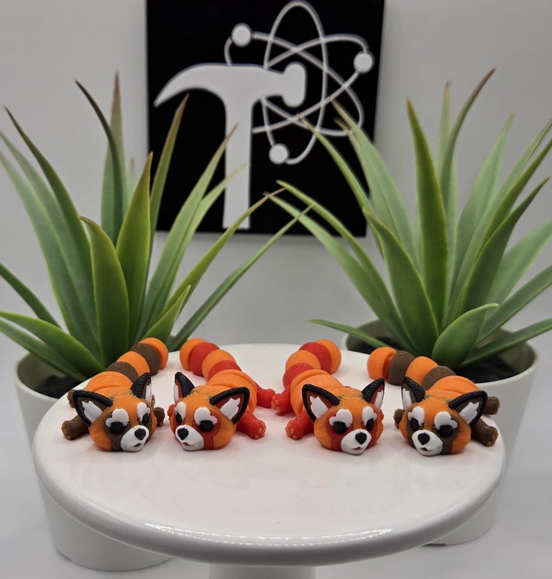 Red Panda | 3D Printed | Articulated Flexi Wiggle | ADHD Sensory Aid ...