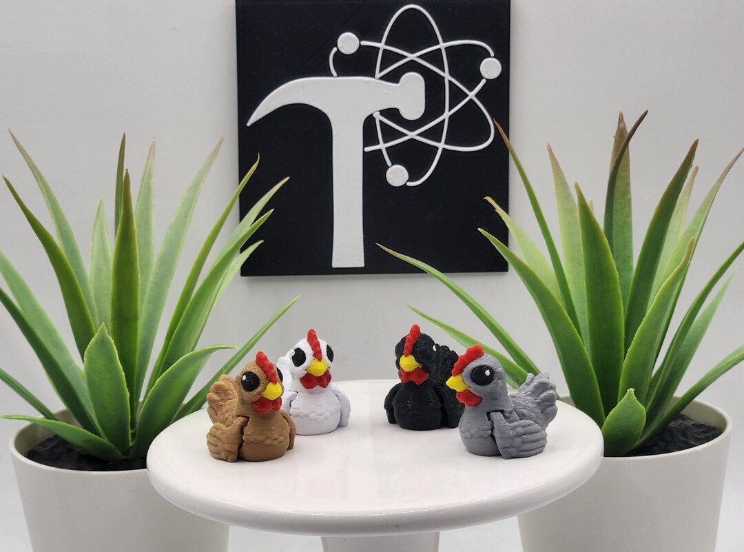 Chicken | 3D Printed | Articulated Flexi Wiggle | ADHD Sensory Aid ...