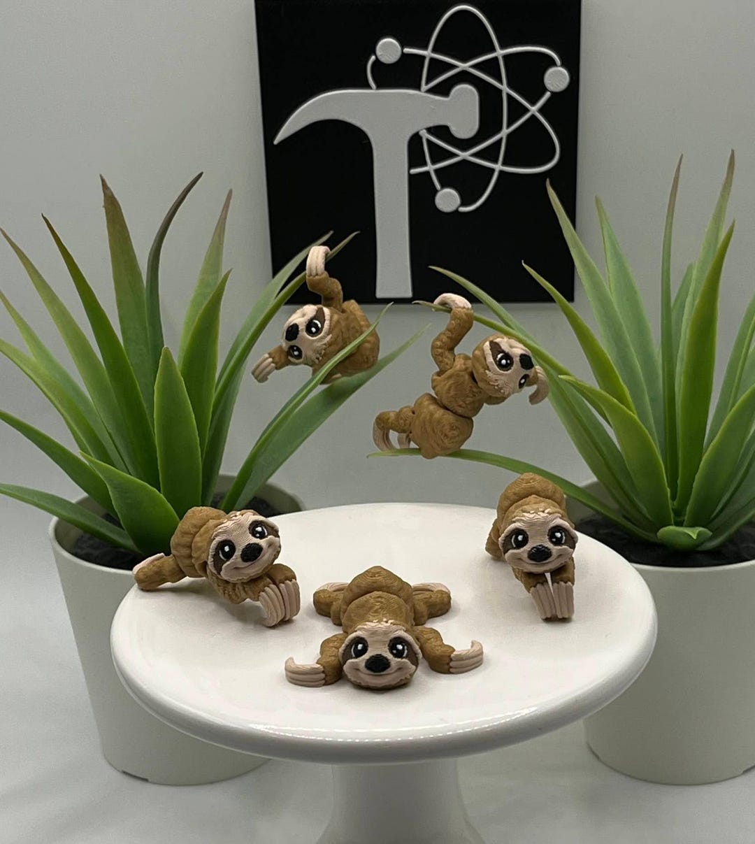 Adhd Sloth Sloth | 3D Printed | Articulated Flexi Wiggle | ADHD Sensory Aid ...
