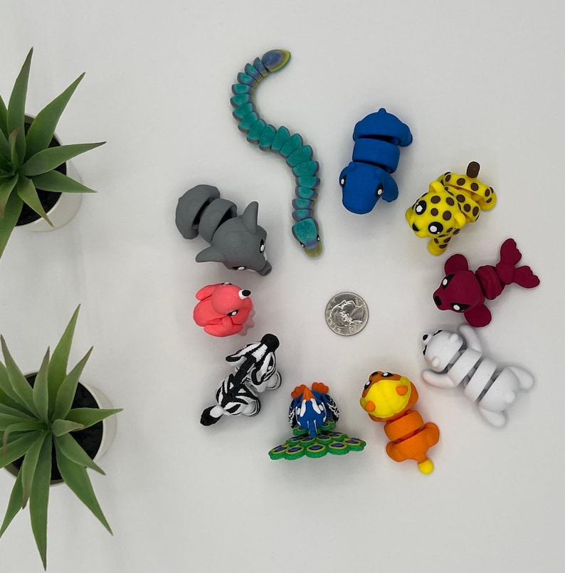 Polar Bear Storytime Set | 3D Printed | Articulated Flexi Wiggle | ADHD Sensory Aid | Fidget Toy | Baby Animals bild 9