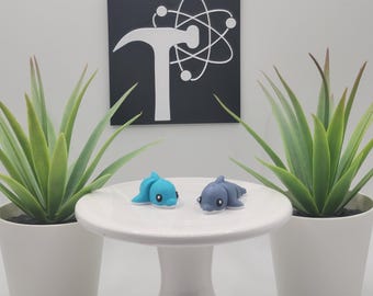 Dolphin | 3D Printed | Articulated Flexi Wiggle | ADHD Sensory Aid | Fidget Toy | Keychain Option | Cute Mini Animal