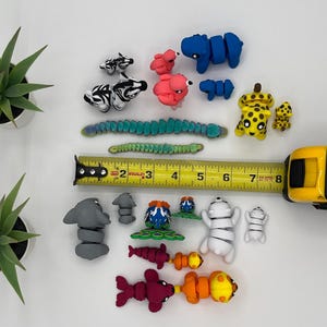 Polar Bear Storytime Set | 3D Printed | Articulated Flexi Wiggle | ADHD Sensory Aid | Fidget Toy | Baby Animals bild 5
