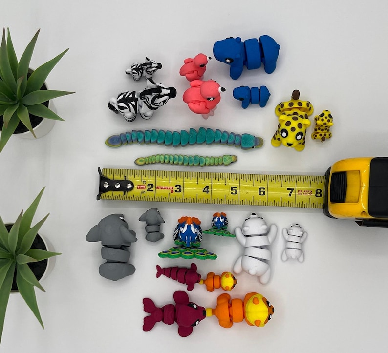 Polar Bear Storytime Set | 3D Printed | Articulated Flexi Wiggle | ADHD Sensory Aid | Fidget Toy | Baby Animals bild 5