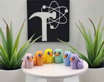 Duck | 3D Printed | Articulated Flexi Wiggle | ADHD Sensory Aid | Fidget Toy | Keychain Option | Cute Mini Animal
