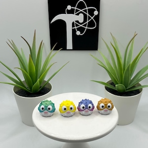 Puffer Fish | 3D Printed | Articulated Flexi Wiggle | ADHD Sensory Aid | Fidget Toy | Keychain Option | Cute Mini Animal