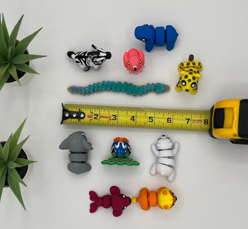 Polar Bear Storytime Set | 3D Printed | Articulated Flexi Wiggle | ADHD Sensory Aid | Fidget Toy | Baby Animals bild 4
