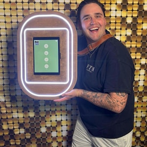 Vintage Selfie Roamer: iPad Photo Booth met ledverlichting