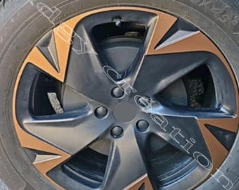 22 individuell gefertigte Dekoraufkleber für 19-Zoll-Felgen vom Typ Tavascan Volcano