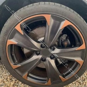 19インチLeon KL 4 IVホイール用の特注装飾ステッカー22枚