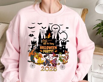 Matching Family Halloween Party Sweatshirt, Mickey's Not So Scary 2025, MNSSHP Group Costume, Disney Vacation Crewneck, Magic Kingdom Squad