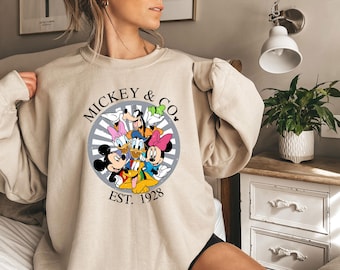 Disneyland Family Trip Sweatshirt, Mickey & CO 1928 Sweatshirt, Mickey And Friends Sweatshirt, Disneyworld Shirt, Disney Family Gift