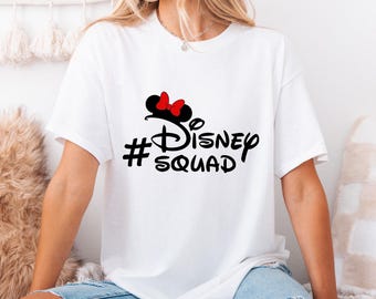 Disney Squad Shirt, Disney Family Vacation Matching Shirt, Mickey and Minnie Disneyland Shirt, Cute Disney Gift, Diseyworld Trip Shirt