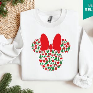 Mickey and Minnie Christmas Sweatshirt, Family Christmas Sweatshirt, New Year Gift, Merry Christmas  Gift, Christmas Pajamas