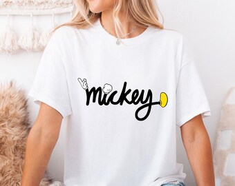 Disney Shirt for Women, Mickey Disney Text Shirt, Disney Family Shirt, Disney Vacation, Disney Trip Shirt, Disney Matching Shirt