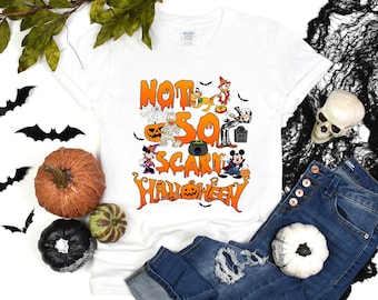 Disney Family Halloween Shirt, Magic Kingdom 2025 Tee, Spooky Season Disney World Vacation, Cute Not So Scary Shirt, Fab Five Halloween Tee