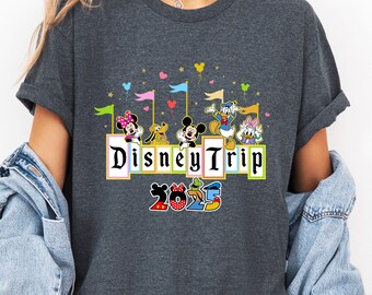 Disneyland Family Vacation Matching Shirt, Disney Trip 2025 Shirt, Disney Clothes, Disney Shirt for Kids, Mickey and Friends Shirt