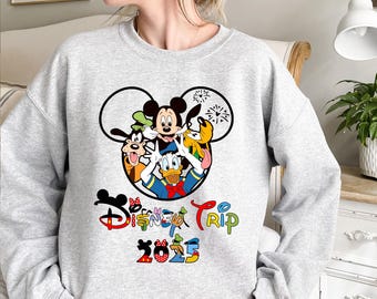 Disney Trip 2025 Sweatshirt, Minnie und Firends Hoodie, passendes Familienurlaubs-Shirt, passendes Hoodie
