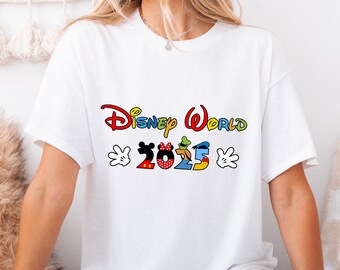 Disney World 2025 Shirt, Disneyland Family Vacation Matching Shirt, Disney Clothes, Disney Shirt for Kids, Mickey and Friends Shirt