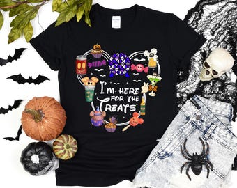 Epcot Food and Wine Shirt, Funny Disney Foodie Tee, Halloween Treats T-Shirt, I'm Here For The Snacks, World Showcase Vacation T-Shirt