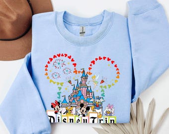 Sudadera con capucha Disney 2025, sudadera de Mickey y Minnie, sudadera de los Parques Disney, sudadera de viaje a Disney, sudadera con capucha del Castillo Disney