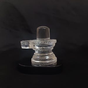 Kristallen rimpeling | Met de hand gesneden Shiva lingam voor puja, meditatie en spirituele genezing