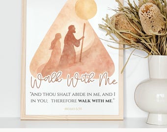 2026 LDS Youth Theme Poster Set  |  Walk With Me, Moses 6:34 (Digital Download)