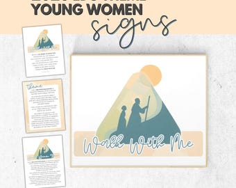 Poster tematici delle Giovani Donne 2026 / LDS "Cammina con me" (download digitale)