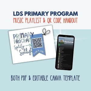 Lista de reproducción del programa de la Primaria SUD • Partitura musical con código QR (PDF + Canva)