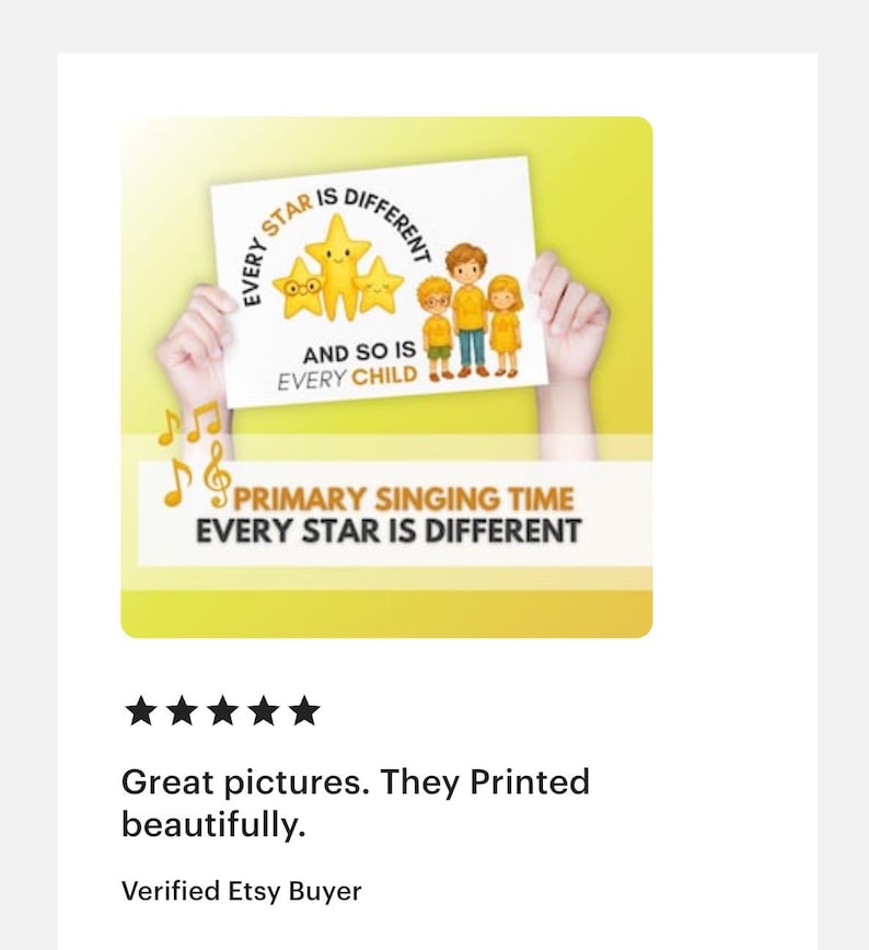Every Star is Different | LDS Primary Song Visuals | Singing Time ...