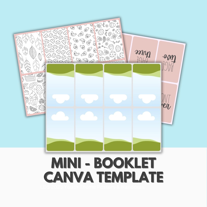 Mini Booklet Canva Template: DIY Foldable Zine (digital Download) - Etsy