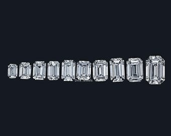 Emerald Cut Lab Grown Diamond For Her, Solitaire Handcrafted Loose Diamond, EF-VS Clarity Lab Diamond, Lab Stone For Personalized Jewelry