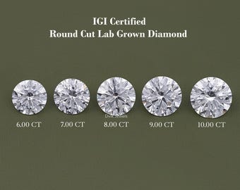 Round Cut EF-VS Clarity Lab Diamond, Lab Grown Diamond For Solitaire Ring, Eco Friendly Loose Diamond, CVD Diamond For Statement Jewelry