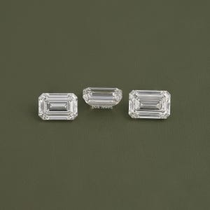 Emerald Cut Lab Grown Loose Diamond, 11.00 To 15.00 CT Lab Created Diamond, IGI Certified CVD Diamond For Ring, Personalized Gift For Her