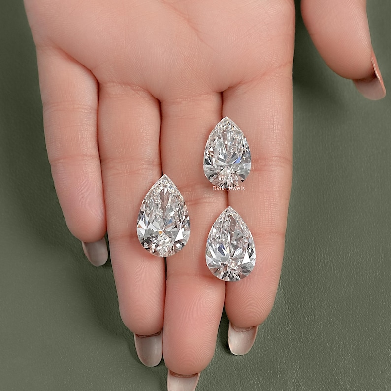 Pear Cut IGI Certified Lab Diamond, Solitaire Loose Handcrafted Diamond,  EF-VS Clarity Diamond, Loose Stone For Personalized Jewelry Making