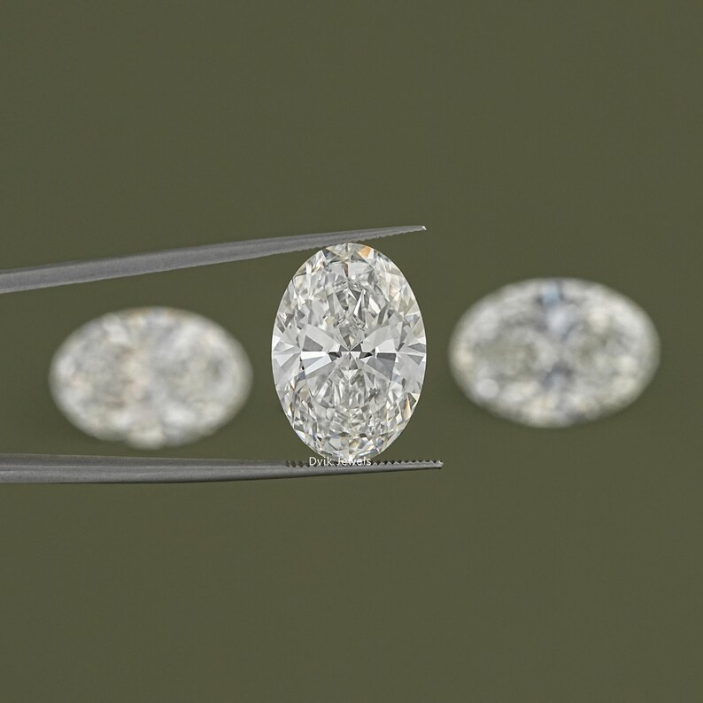 IGI Certified Oval Cut Lab Grown Diamond, EF-VS Clarity Solitaire Diamond, Loose Diamond For Jewelry Making, Loose Diamond For Custom Ring