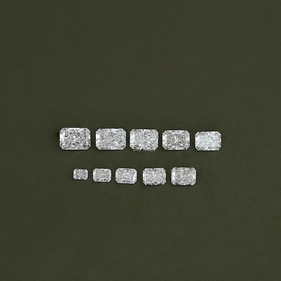 Radiant Cut Lab Grown Diamond, 1.00 To 5.00 CT IGI Certified, Radiant Cut Loose Diamond, Eco Friendly Diamond For Custom Engagement Ring